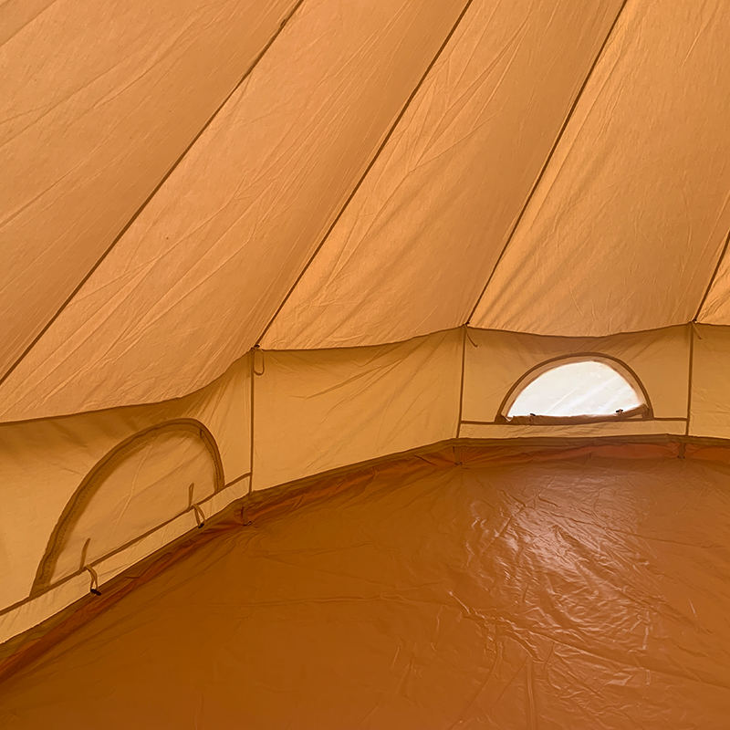 Platneni zvonasti šator od 4 m za 4 osobe za obiteljsko kampiranje