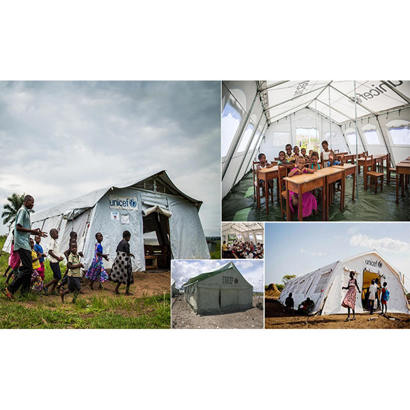 UNICEF-ov standardni višenamjenski šator od 24 m² s dobrim ventilacijskim sustavom