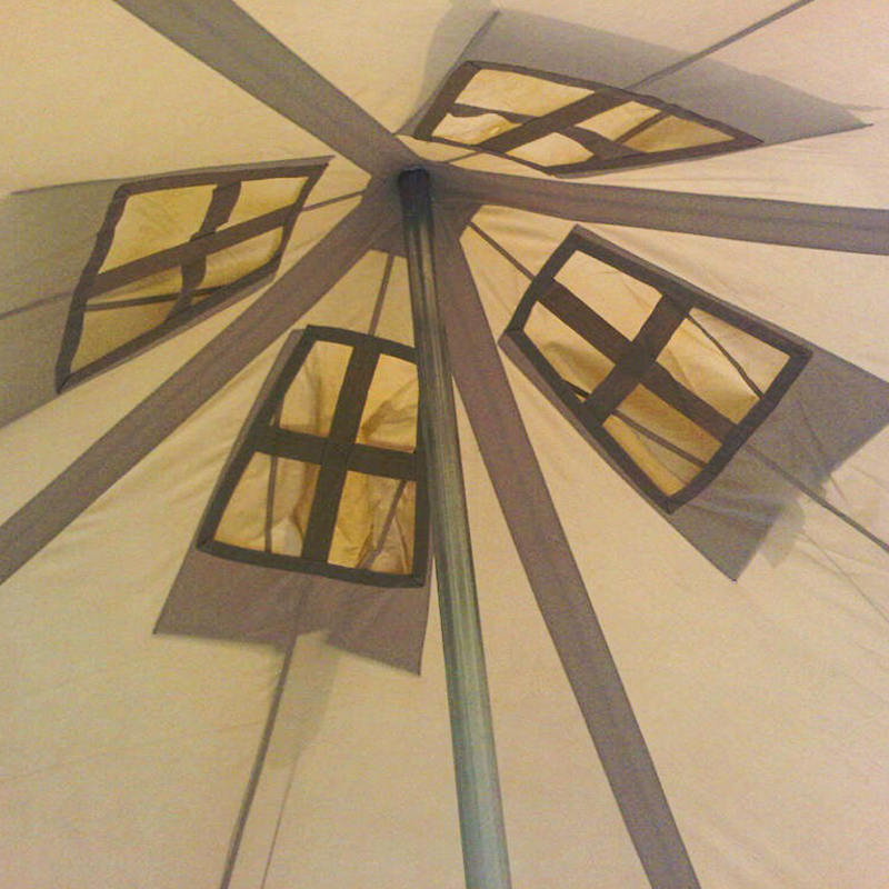 5x5m Platneni vojni šator za 8-12 osoba Šator za pomoć u katastrofama