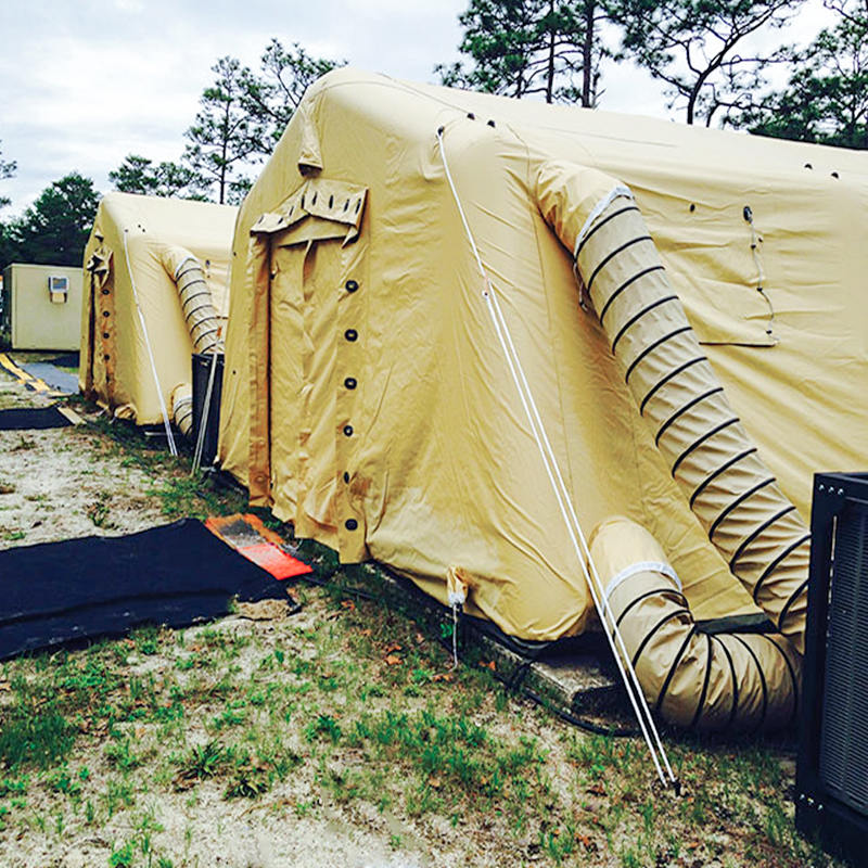 5,6 x 5,15 m višenamjenska mala skloništa na napuhavanje s niskim pritiskom za brzo postavljanje