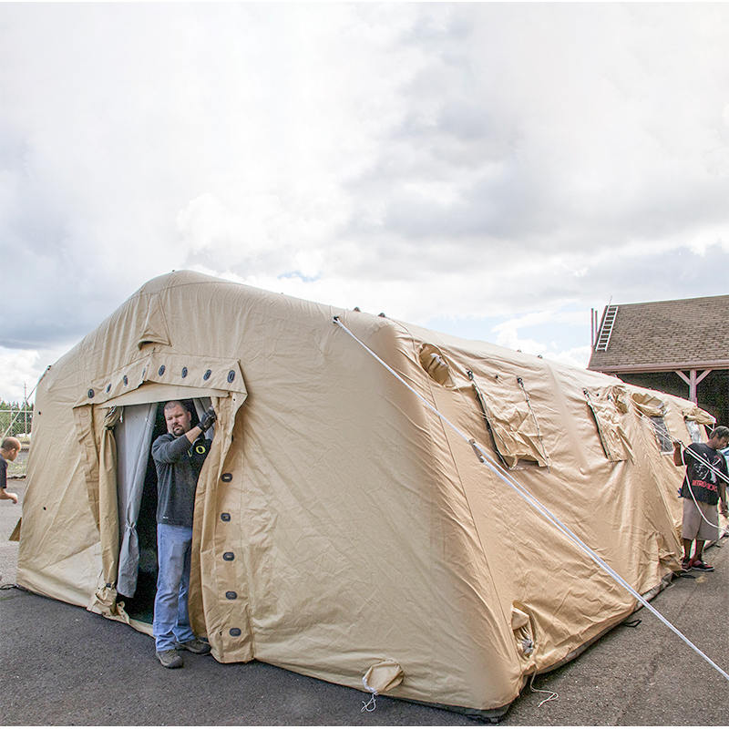 5,6 x 9,95 m višenamjenski šator na napuhavanje srednjeg i brzog postavljanja, niskotlačni sklonište