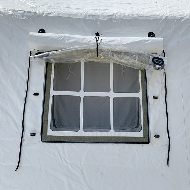 Šator na napuhavanje dispanzera Crvenog križa od 30 m²