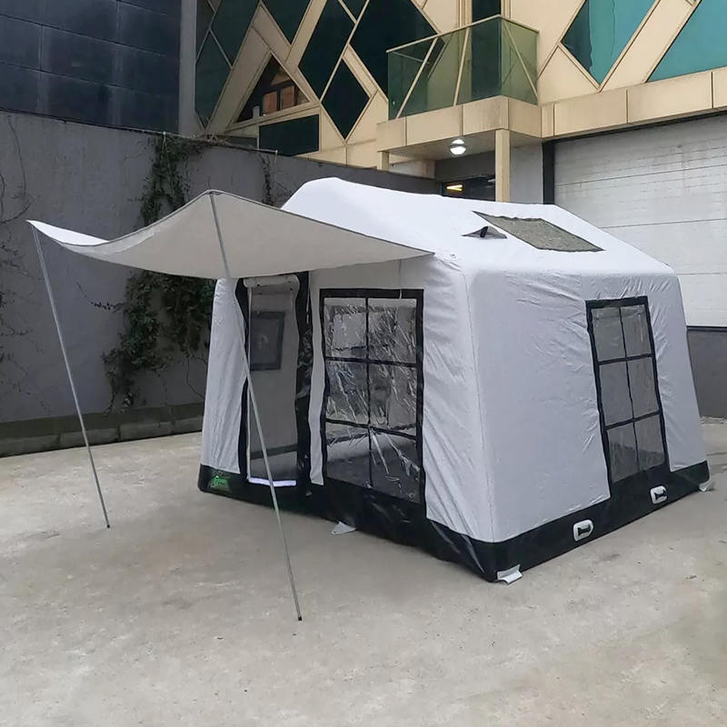 Glamurozni vatrootporni i antibakterijski šator za kampiranje na napuhavanje za 8-10 osoba za četiri godišnja doba