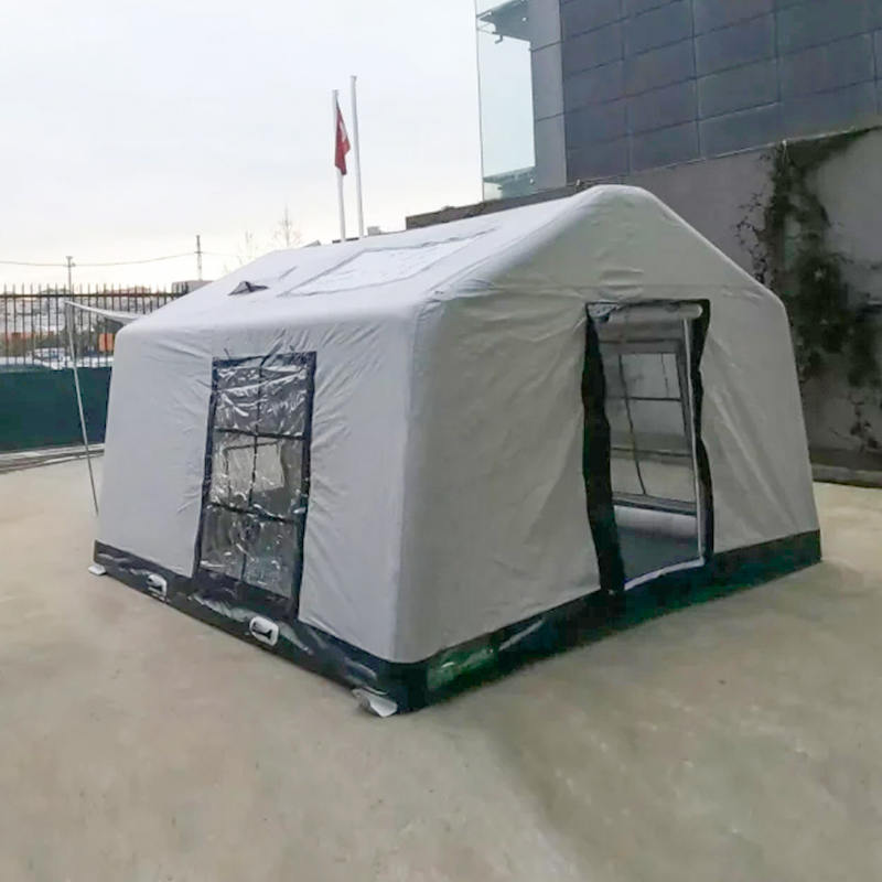 Glamurozni vatrootporni i antibakterijski šator za kampiranje na napuhavanje za 8-10 osoba za četiri godišnja doba