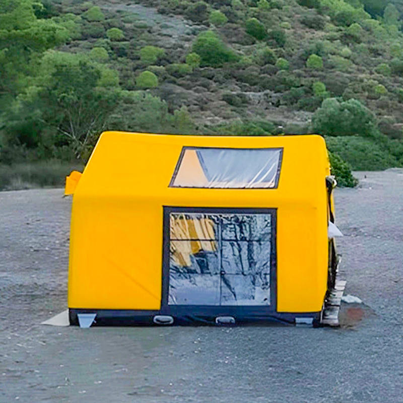 Glamurozni vatrootporni i antibakterijski šator za kampiranje na napuhavanje za 8-10 osoba za četiri godišnja doba