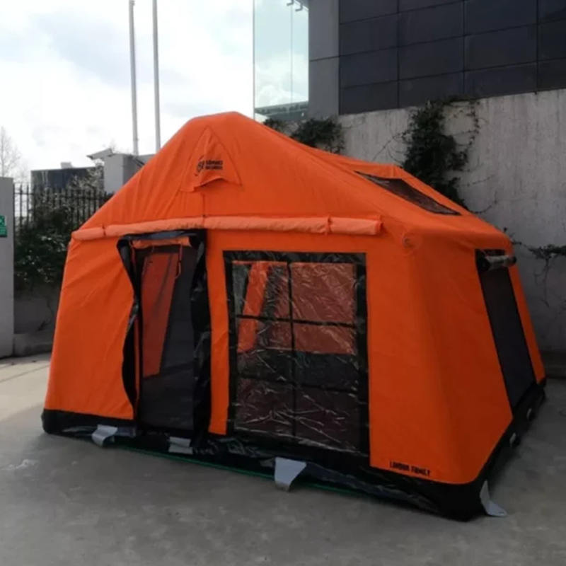 Glamurozni vatrootporni i antibakterijski šator za kampiranje na napuhavanje za 8-10 osoba za četiri godišnja doba