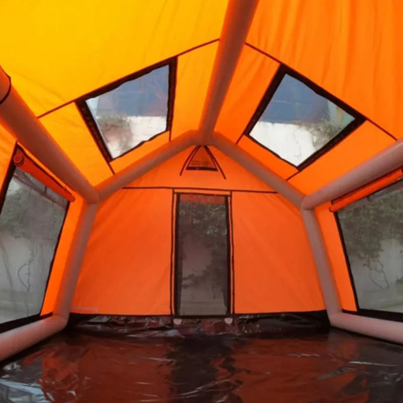 Glamurozni vatrootporni i antibakterijski šator za kampiranje na napuhavanje za 8-10 osoba za četiri godišnja doba