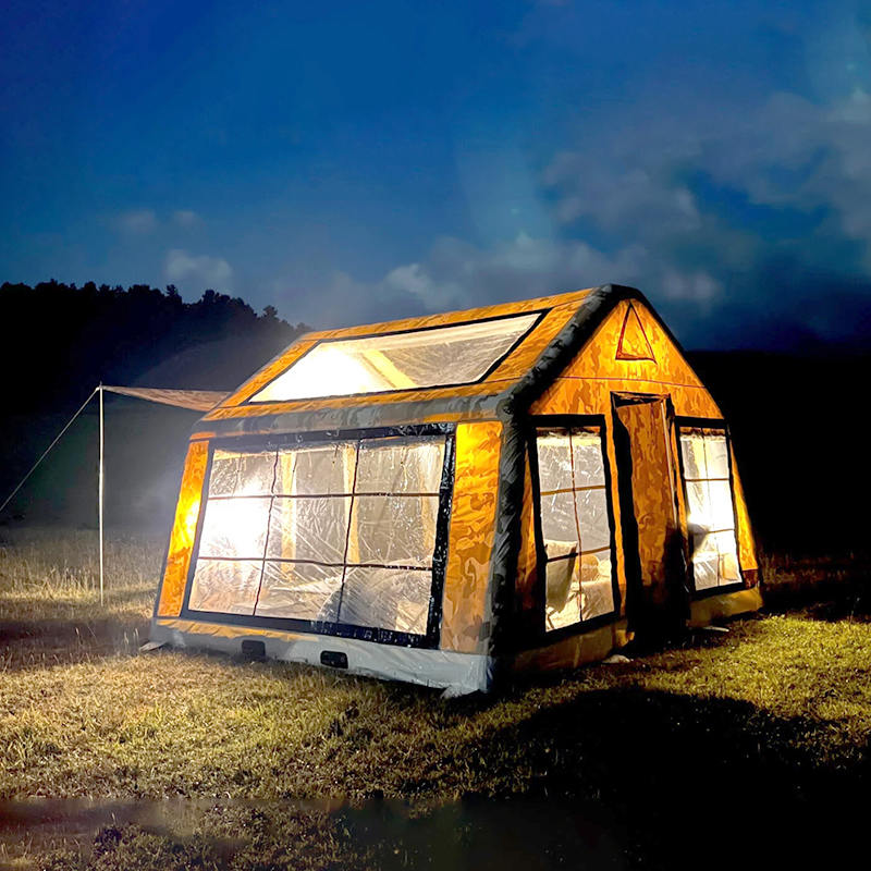 Panorama šator za kampiranje na napuhavanje za četiri godišnja doba za 8-10 osoba
