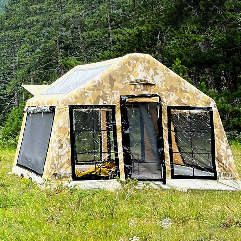 Panorama šator za kampiranje na napuhavanje za četiri godišnja doba za 8-10 osoba