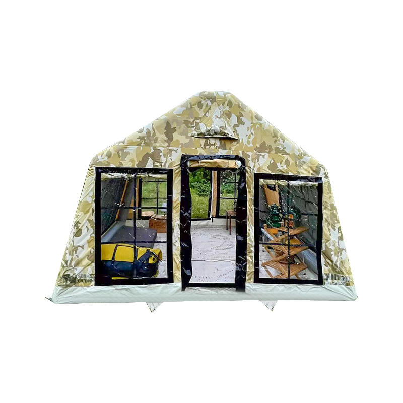 Panorama šator za kampiranje na napuhavanje za četiri godišnja doba za 8-10 osoba