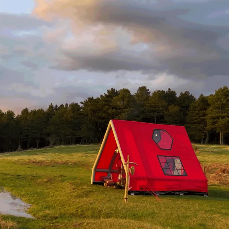 Vodootporni zračni šator na napuhavanje za 8-10 osoba za kampiranje