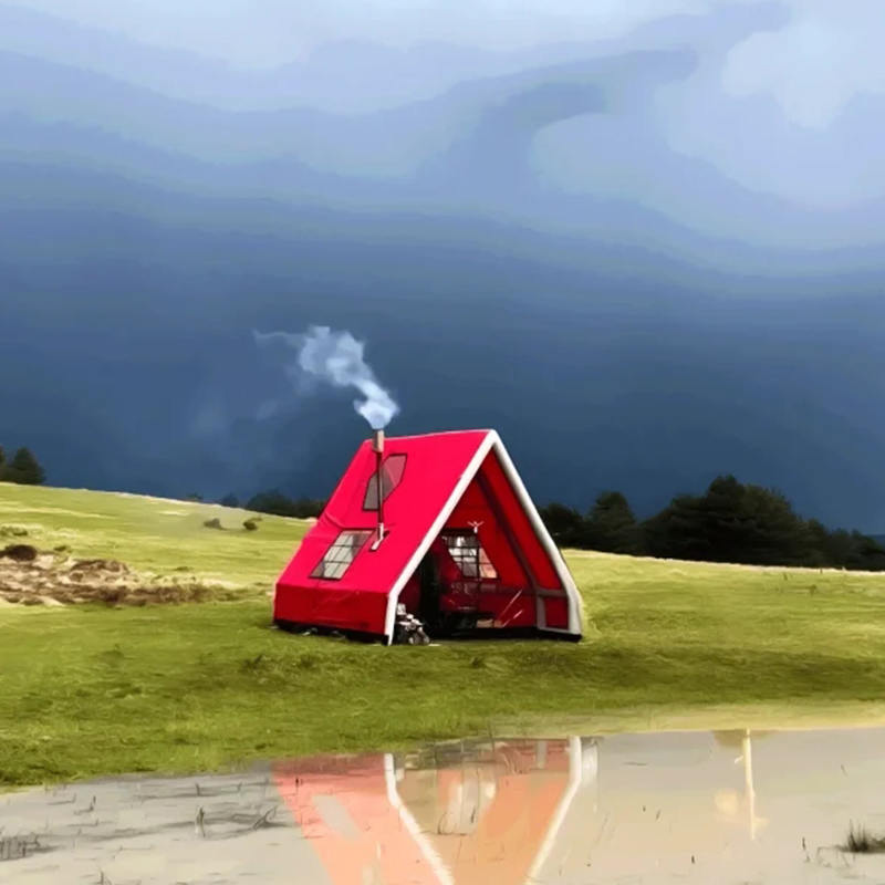 Vodootporni zračni šator na napuhavanje za 8-10 osoba za kampiranje