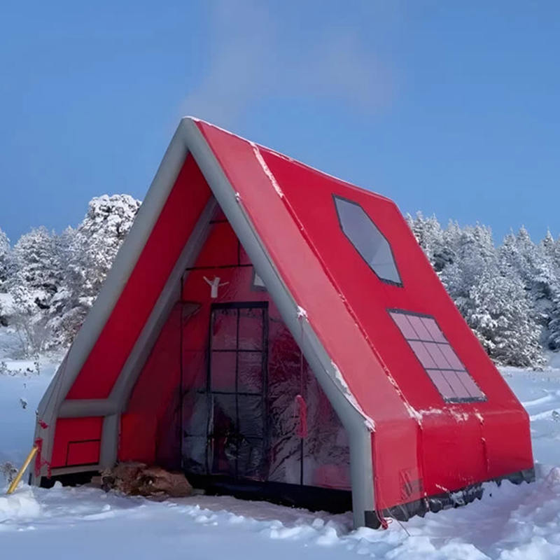 Vodootporni zračni šator na napuhavanje za 8-10 osoba za kampiranje