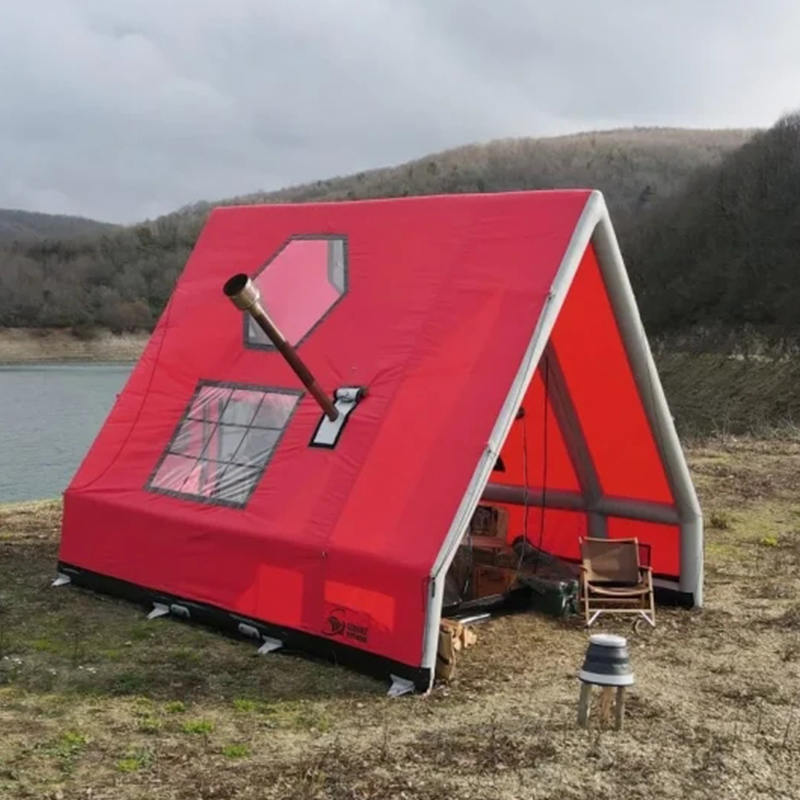 Vodootporni zračni šator na napuhavanje za 8-10 osoba za kampiranje