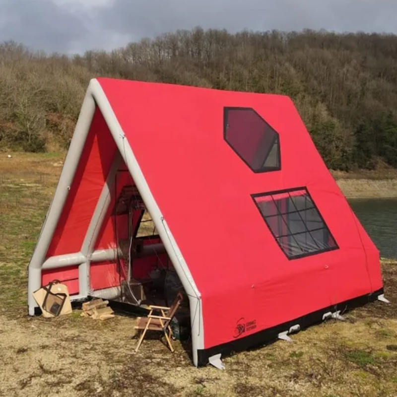 Vodootporni zračni šator na napuhavanje za 8-10 osoba za kampiranje