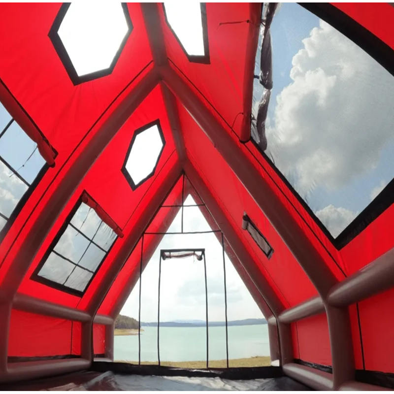 Vodootporni zračni šator na napuhavanje za 8-10 osoba za kampiranje